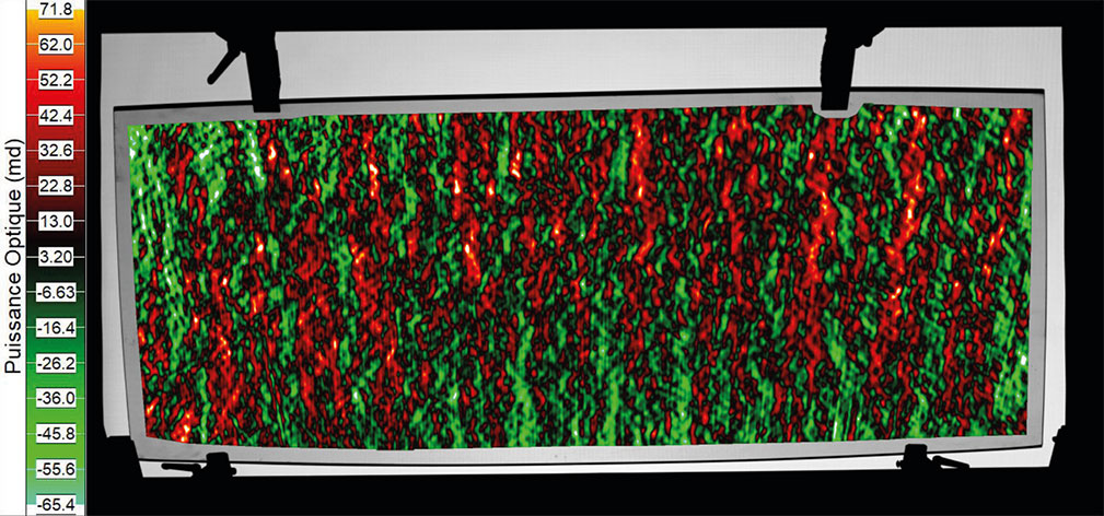 Mesure des distorsions optiques d’un vitrage